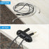 MECCANIXITY 3pcs Cable Clips Cord Organizer for Desk, 3 Slots Silicone Adhesive Cord Holders Organizer Cable Management for USB Charging Cable, Bl...