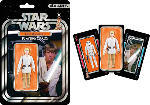 Aquarius Star Wars Luke Skywalker Premium Playing Cards - Luke Skywalker Themed Deck of Cards for Your Favorite Card Games - Officially Licensed S...