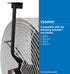 Schaefer VS36FMT 18" Ceiling Fan T-shape Mount for 20" to 36" Fans, Black...