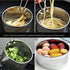 Tenta Kitchen Pasta Strainer Boiling Blanching Basket Vegetable Steamer Basket Stainless Steel Fryer Basket with Removable handle Insert for Veggi...