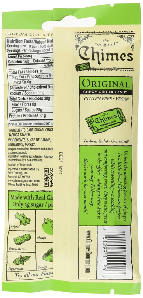 Chimes Original Ginger Chews, 1.5 Ounce (Pack of 1)...