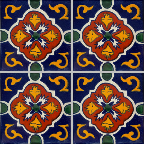 3x3 16 pcs Blue Granada Talavera Mexican Tile...