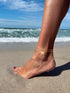 Gold Ankle Bracelets for Women, Dainty 14k Gold Anklets for Women Waterproof Gold Layered Box Chain Bow Charm Anklet Adjustable Herringbone Anklet...