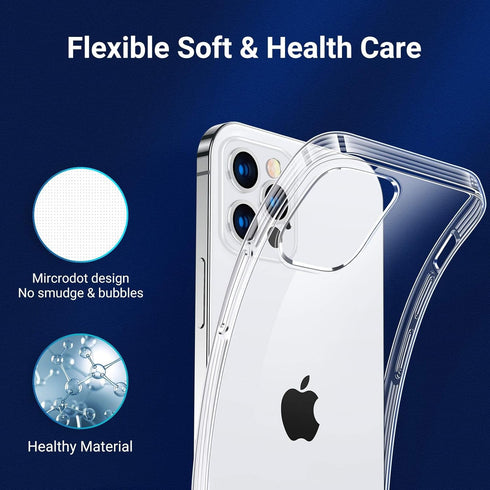 TORRAS Crystal Clear for iPhone 13 Pro Max Case 6.7", Long Lasting Clarity, Anti-Yellowing, Ultra-Thin Slim Fit, Soft Silicone Protection Cover Ph...