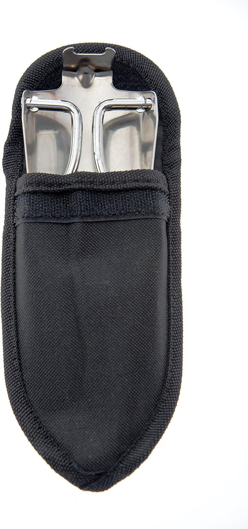 SE 8-7/8" Stainless Steel Mini Folding Trowel with Nylon Pouch - 5-5/8" Folded Length, Durable and Lightweight for Camping, Gardening, Outdoor Act...