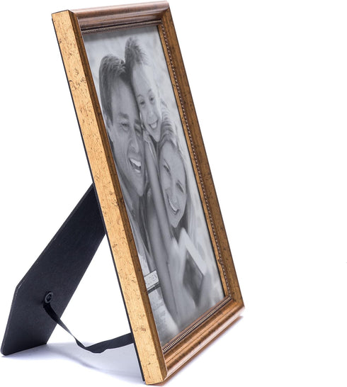 Malden International Designs Classic Wood Picture Frame, 8x10, Gold...