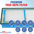 LifeSupplyUSA True HEPA Filter Replacement Compatible with Holmes HAPF30AT Aer1 Total HAP242-NUC Air Purifier...