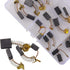 20Pcs Electric Motor Carbon Brushes 10 Different Sizes for Replacement Repair Power Tool Part...