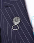 MJartoria Interchangeable Snap Buttons Centerpiece Rhinestone Eye Glass Holding Brooch (Silver Color)...