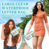 Clear Letter Patch Medicine Bag Drugs Pouch with Zipper, Travel Portable Cosmetic Makeup Bag for Women Girls, Waterproof Nylon PVC Toiletry Meds S...