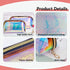 Holographic Makeup Bag Iridescent Cosmetic Pouch Clear Waterproof Portable Travel Cosmetic Pouch TPU Zippered Toiletry Organizer bag for Women 3PC...