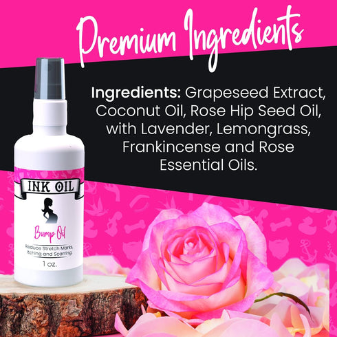 Bump Oil Stretch Mark Treatment | Baby Bump Essentials | Scar Removal | Pregnancy Must Haves First Trimester | Maternity Care | Ink - Bio Oil Stre...