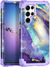 Rancase Compatible with Galaxy S22 Ultra 5G Case,Three Layer Heavy Duty Shockproof Protection Hard Plastic Bumper+Soft Silicone Rubber Protective ...