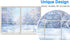 Funnytree Winter Landscape Window Photography Backdrop Christmas Snow Trees Scenery Background Baby Kids Party Decorations Portrait Cake Table Ban...