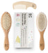 Baby Hair Brush and Baby Comb Set for Newborn, Boy and Girl - Wooden Baby Brush w/Soft Goat Bristles for Cradle Cap - Infant, Toddler Hair Brush, ...