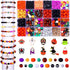 1510PCS Halloween Beads for Jewelry Making Pumpkin Skull Beads Polymer Clay Beads Evil Eye Beads Enamel Halloween Charms for Bracelet Necklace Ear...