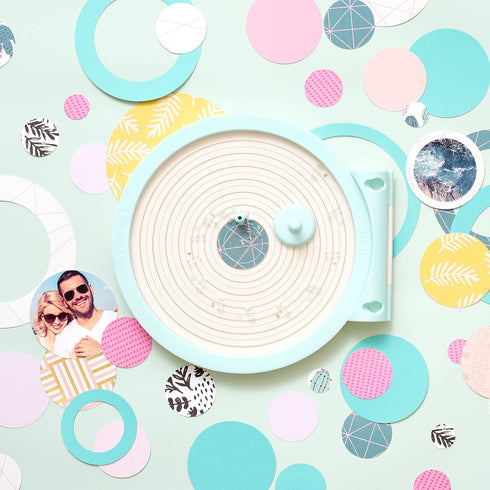 We R Memory Keepers Circle Spin & Trim Tool, Includes Circle Maker Tool & Two Replacement Blades, Rotates 360 Degrees,1 Inch to 8 Inch Circles...