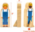 Little Professionals Wooden Character Set - Cute Wood Block People Toys for Kids & Toddlers - Open Ended STEM Pretend Play & Educational Games for...