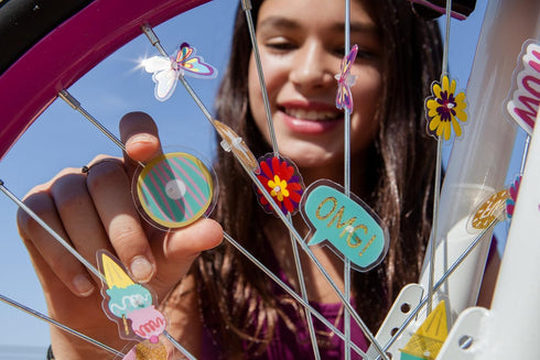 Bike Wheel Spoke Accessories - Bike Spoke Decorations & Attachment for Kids - Bicycle Accessories for Boys & Girls, Goodie Bag Stuffers and Party ...