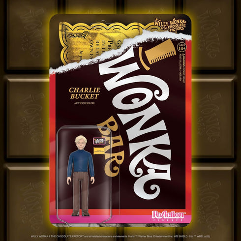 Super7 Willy Wonka & The Chocolate Factory ReAction Figures Wave 02 - Charlie Bucket Action Figure...