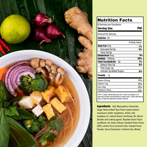 Essence of Lotus Instant Vegan Pho Soup Mix — Ready-to-Eat Flavorful, Restaurant-Quality Pho broth, Made in the US (Vegan Pho Broth Mix, 1-Pack)...