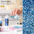 Arteza Fine Glitter Set, 6 x 2-oz Bottles, Ocean-Toned Glitter for Resin, Glue, Acrylic Paint, Arts and Crafts Supplies for Creating DIY Projects ...