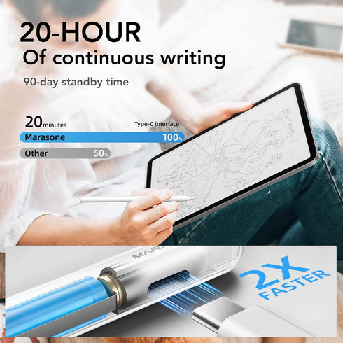 Stylus Pen for iPad-Compatible with Apple Pencil 2nd/1st Gen Magnetic Pen Tilt Sensitivity,Palm Rejection,Quick Charge-Ideal for Drawing...