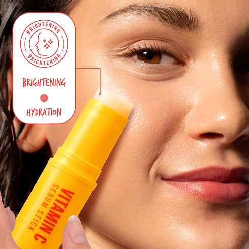 Professional Vitamin C Serum Stick, Brightening & Hydrating Balm for Face and Body, Antioxidant-Rich, Evens Tone, Portable Skincare, Smooth Fine L...