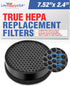 LifeSupplyUSA 2-in-1 True HEPA Air Cleaner Replacement Filter + Activated Carbon Charcoal Compatible with Levoit LV-H132, LV-H132-RF and Geniani O...