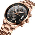 CRRJU Men's Fashion Stainless Steel Watches Date Waterproof Chronograph Wristwatches,Stainsteel Steel Band Waterproof Watch...