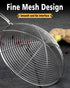 Enhanced Version Stainless Steel Spider Strainer Skimmer Ladle, Set of 3 Sizes Kitchen Strainer Spoon for Cooking and Frying, Pasta Strainer, Food...
