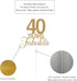 40 Years Fabulous Cake Topper, 40th Birthday Cake Topper, 40th Anniversary Cake Topper with Gold Glitter...