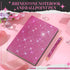 Notebook and Rhinestone Pen Sets, A5 Diamond Crystal Notebook, Crystal Pen, Bling Office Accessories (Rose Red)...