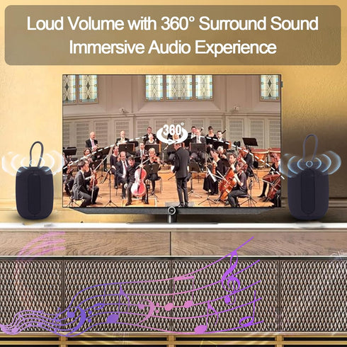 Lightweight Wireless Bluetooth Speaker, Outdoor Handheld Colorful Speaker, high-Power subwoofer, True Wireless Stereo, 3.5mm Jack Small Speaker, J...