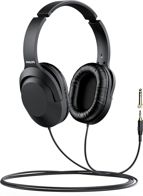 PHILIPS Over Ear Wired Stereo Headphones for Podcasts, Studio Monitoring and Recording Headset for Computer, Keyboard and Guitar with 6.3 mm (1/4"...