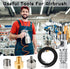 10 Pieces Airbrush Hose 6ft Nylon Braided Hose with Quick Release Disconnect Coupler, Airbrush kit for Air Compressor and Adapter...