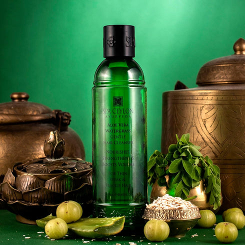 SPA CEYLON Aloe Vera Watergrass Gentle Hair Cleanser | Treat and Strengthen Hair | Sulfate-Free Hair Care | Ideal for Thin Weak or Fragile Hair...