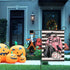 Halloween Boo Pumpkin Patch Small Decorative Garden Flag, Crow Pink Gourd Black White Stripes Yard Lawn Outside Decor, Fall Ghost Holiday Farmhous...