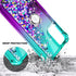 NZND Designed for Galaxy A15 Case, Samsung A15 4G/A15 5G Phone Case, Glitter Floating Liquid Waterfall Cute Case with Tempered Glass Screen Protec...