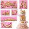(Set Of 6) Baroque Fondant Molds for Cake Decorating Curlicues Scroll Lace Border Candy Silicone Mold for Sugarcraft, Cupcake Topper...