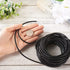 Pandahall 10.93 Yards Round Braided Genuine 4mm Boho Leather Cord Leather Strip Cord Braiding String for Bracelet Necklace Beading Jewelry DIY Cra...