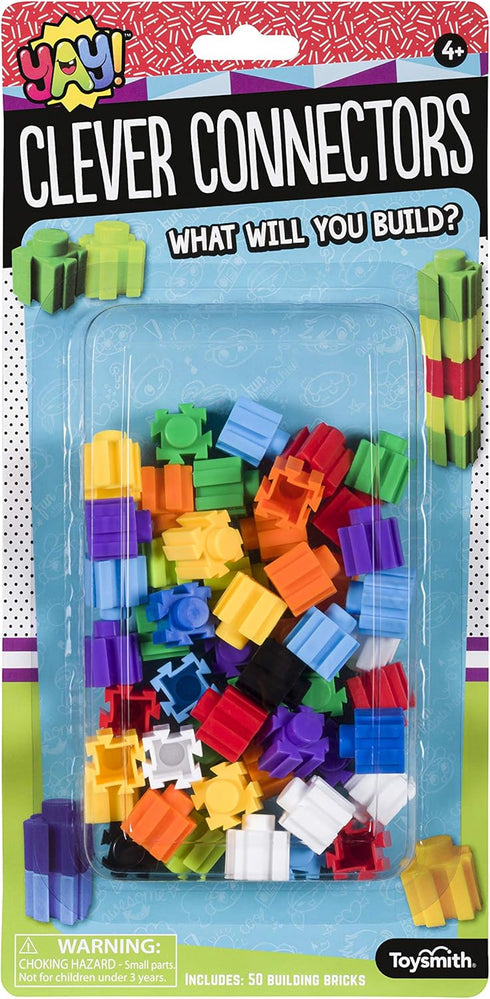 Toysmith Clever Connecters Building Blocks, Includes 50 Bricks...