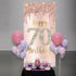 70th Birthday Door Banner Decorations for Women, Pink Rose Gold Happy 70th Birthday Door Cover Backdrop Party Supplies, Large Seventy Year Old Bir...