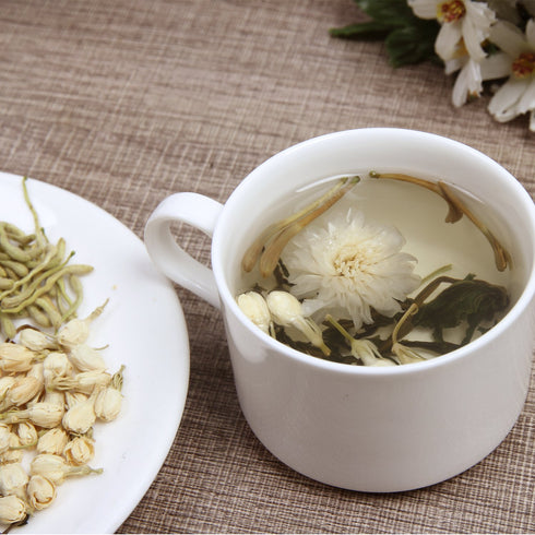 Elitea 3oz Honeysuckle Tea Wild Lonicera Japonica Loose Buds Dried Flower Herbal Tea Jin Yin Hua 100% Natural...