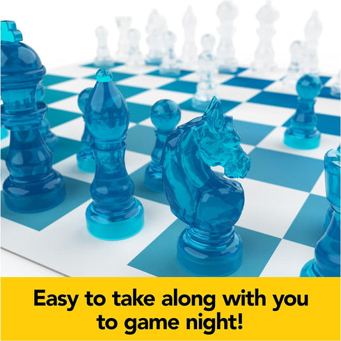 Pack & Go Chess & Checkers Board Game from Spin Master Games Portable 2-Player Games Chess Board Chess Set for Adults and Kids Ages 8 and up...