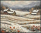 Posterizer 1 pcs-old farm house in snowy winter nature-in oil painting style-15-Landscape & Nature Art-Floral & Botanical Art- Dining Room Decor- ...