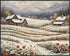 Posterizer 1 pcs-old farm house in snowy winter nature-in oil painting style-15-Landscape & Nature Art-Floral & Botanical Art- Dining Room Decor- ...