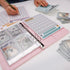 Antner 100 Envelopes Challenge Binder Money Savings Challenges Book to Save $5,050 and $10,000 and $500, A5 Money Saving Planner Cash Envelope Bud...