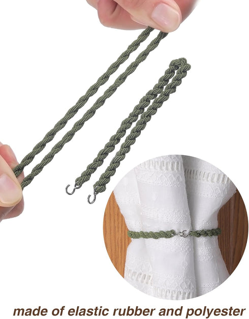 JOVITEC 12 Pieces Elastic Military Boot Bands Boot Blouses Military Straps Elastic Blousing Straps with Metal Hooks...