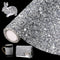 Locacrystal Bling Rhinestone Sticker DIY Home Decor Stickers Self-Adhesive Crystal Sheet Stickers for Cars & Crafts Decoration(Silver,9.4" x 15.8"...